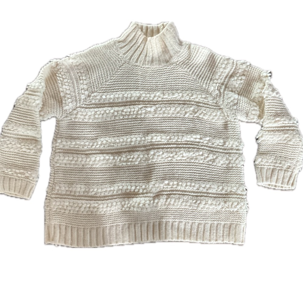 Elegant Cream Turtleneck Sweater